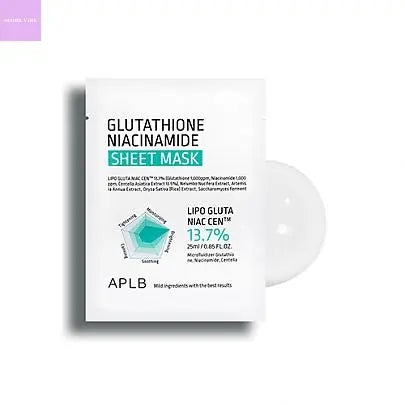 [APLB] Glutathione Niacinamide Sheet Mask (1ea) seoul vibe