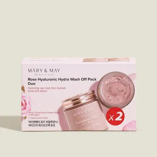 Mary&May - Rose Hyaluronic Hydra Wash Off Pack Duo Set