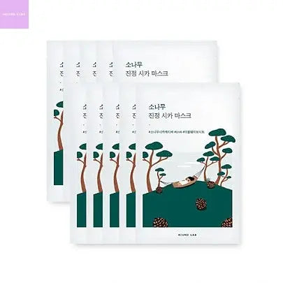 [ROUND LAB] Pine Calming Cica Mask (10ea) Seoul Vibe