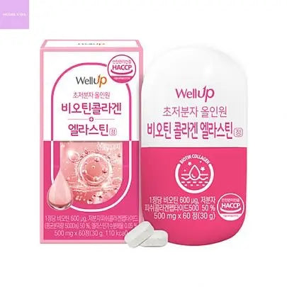 [Rawel] Well Up All-in-one Biotin Collagen Elastin tablet (500mg x 60ea) Hanul Hanbok