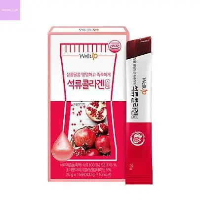 [Rawel] Well Up Low Molecular Pomegranate Collagen Jelly Stick (20g*15pack) Hanul Hanbok