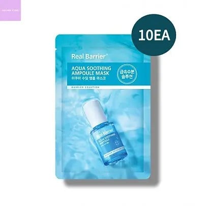 [Real Barrier]  Aqua Soothing Ampoule Mask 28ml (10ea) Seoul Vibe