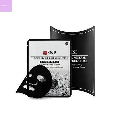 [SNP] Charcoal Mineral Black Ampoule Mask 10pcs (2020) Hanul Hanbok