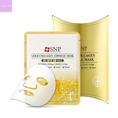 [SNP] Gold Collagen Ampoule Mask (10pcs) Seoul Vibe