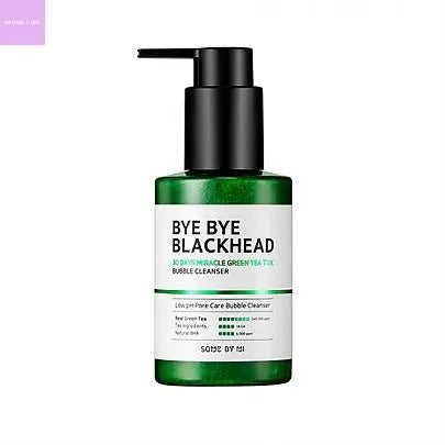 [SOME BY MI] Bye Bye Blackhead 30Days Miracle Green Tea Tox Bubble Cleanser 120g Hanul Hanbok