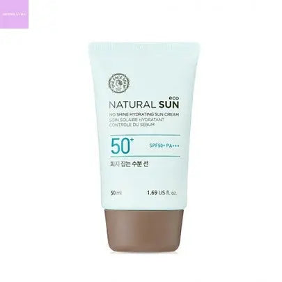 [THE FACE SHOP] Natural Sun Eco No Shine Hydrating Sun Cream SPF50+ PA+++ Seoul Vibe