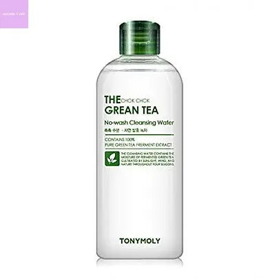 [Tonymoly] The Chok Chok Green Tea No-wash Cleansing Water 300ml Hanul Hanbok